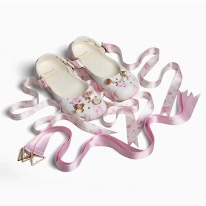 Womens LoveShackFancy x Crocs Classic Ballet Flat - Oyster